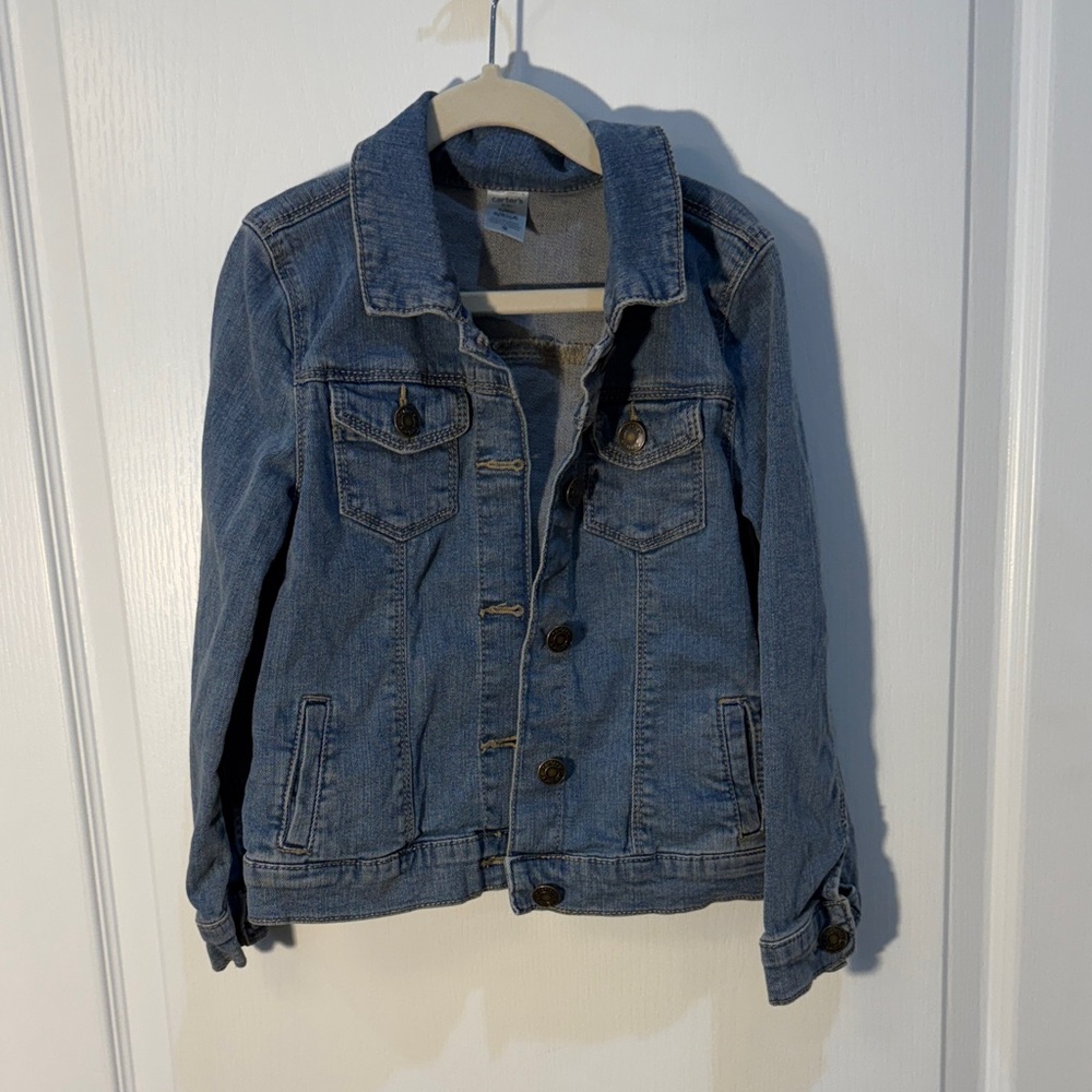 Carter's Classic Blue Denim Jacket Size 6/6X Girls